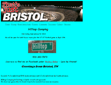 Tablet Screenshot of bristolhilltopcamping.com